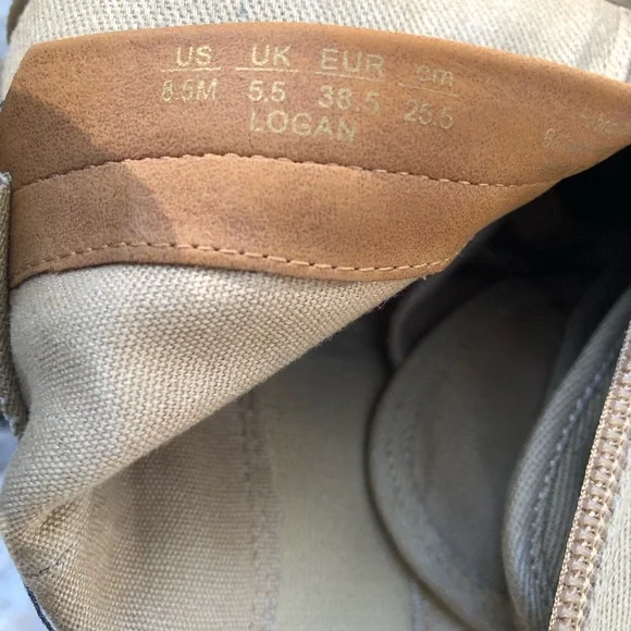 ZODIAC Women,s Sand Logan Oxford Sneakers Sand Twill Size 8,5 Like New - Picture 6 of 9